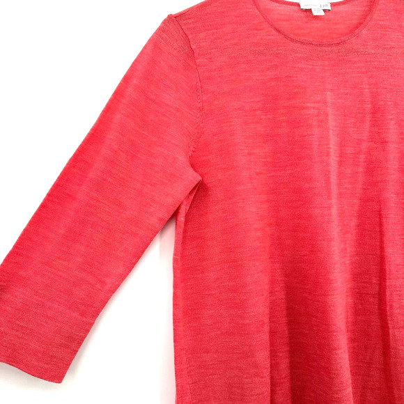 J. Jill size XS merino wool 3/4 sleeve light weight sweater top shirt tunic - Picture 3 of 8